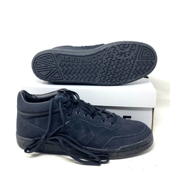 Converse CONS Fastbreak Pro Suede Shoes Sneakers Black Mid Casual Men's 168645C - Picture 3 of 8